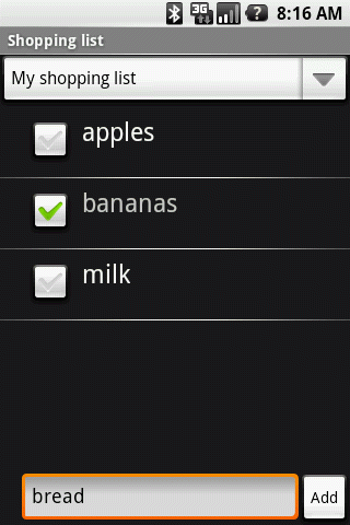 OI Shopping list icon