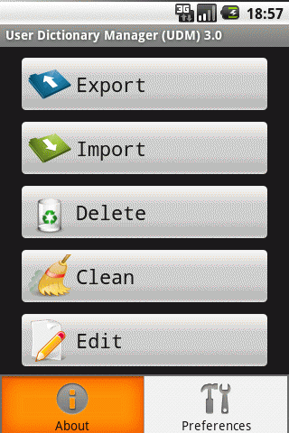 User Dictionary Manager icon