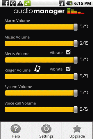 AudioManager Widget icon