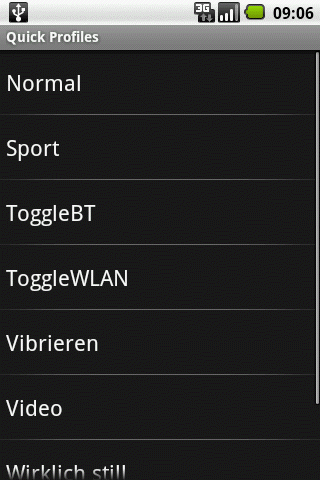 Quick Profiles icon