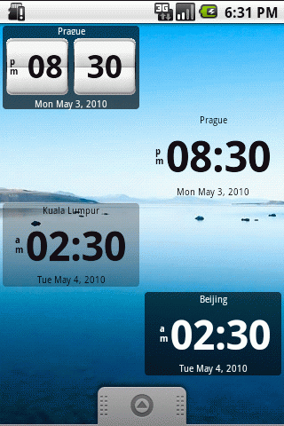 Digital World Clock Widget icon