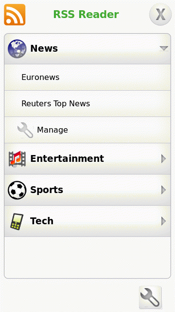 Qt Quick RSS Reader icon