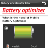 Batery accelerator Information icon