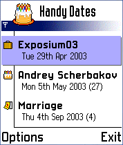 Handy Dates For S60 icon